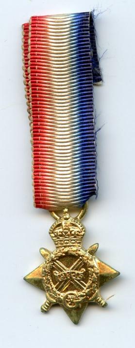1914-15 Star Miniature Medal