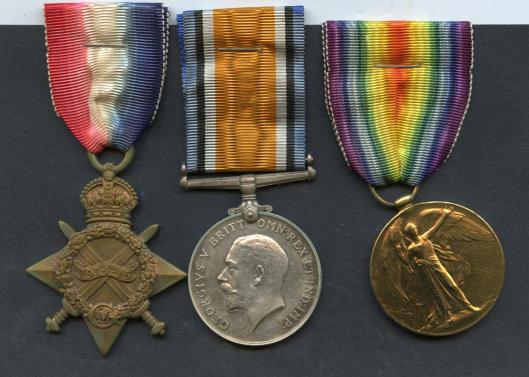 1914-15 Trio To Lieutenant & Adjutant. Ronald Fitzpatrick Scott, Scottish Rifles & Royal Scots