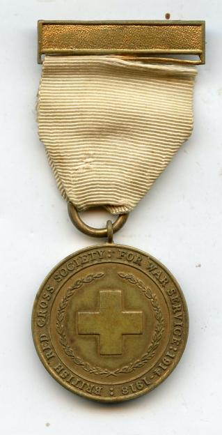 British Red Cross Society  1914-18 War Service  Medal