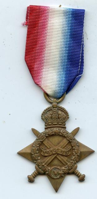 1914-15 Star To L/Cpl John Duxbury.  9th Bn Scottish Rifles