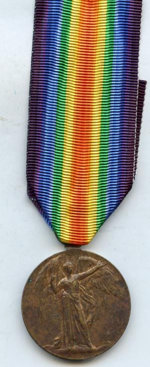 Victory Medal To Cpl James Young, Royal Highlanders, Black Watch