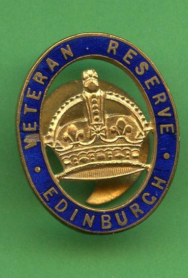 WW1 Veteran  Reserve  Edinburgh  Badge