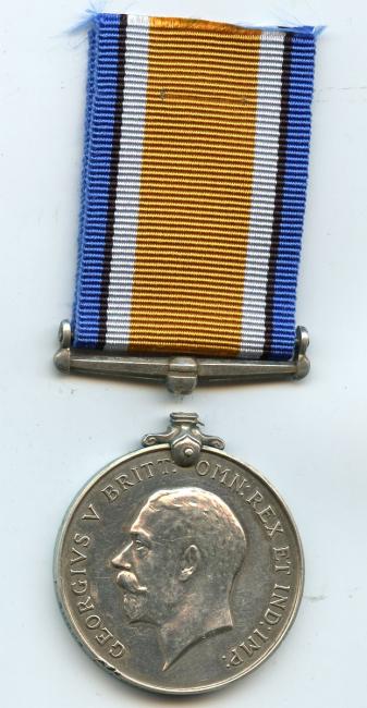British War Medal To A.C.1. Lewis Lord, Royal Naval Air Service