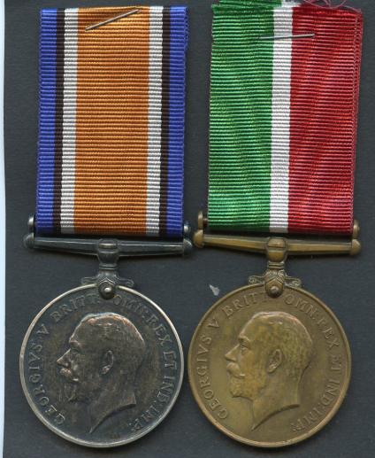 Mercantile Marine Medal Pair To Joseph A Thompson