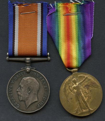 WW1 British War & Victory Medals Pair to Driver Hugh Clarke, Royal Artillery