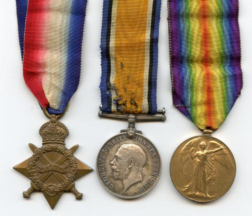 1914-15 Trio World War One Medals To Driver, Donald, Watts, Army Service Corps