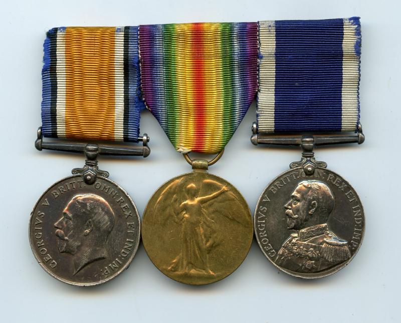Group of 3 Medals To Armourers Crew William Needham,  Royal Navy, HMS Valliant