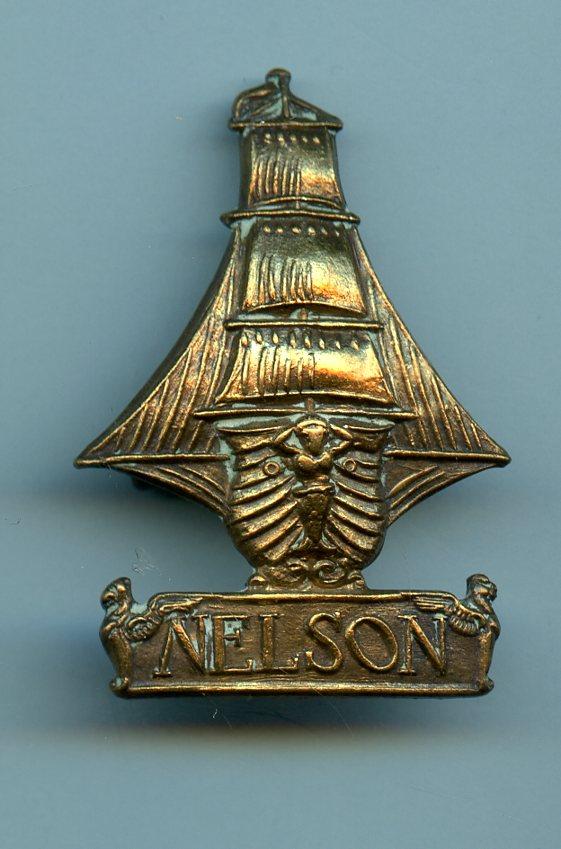 WW1 5th Nelson Battalion The Royal Naval Division Brass Cap Badge