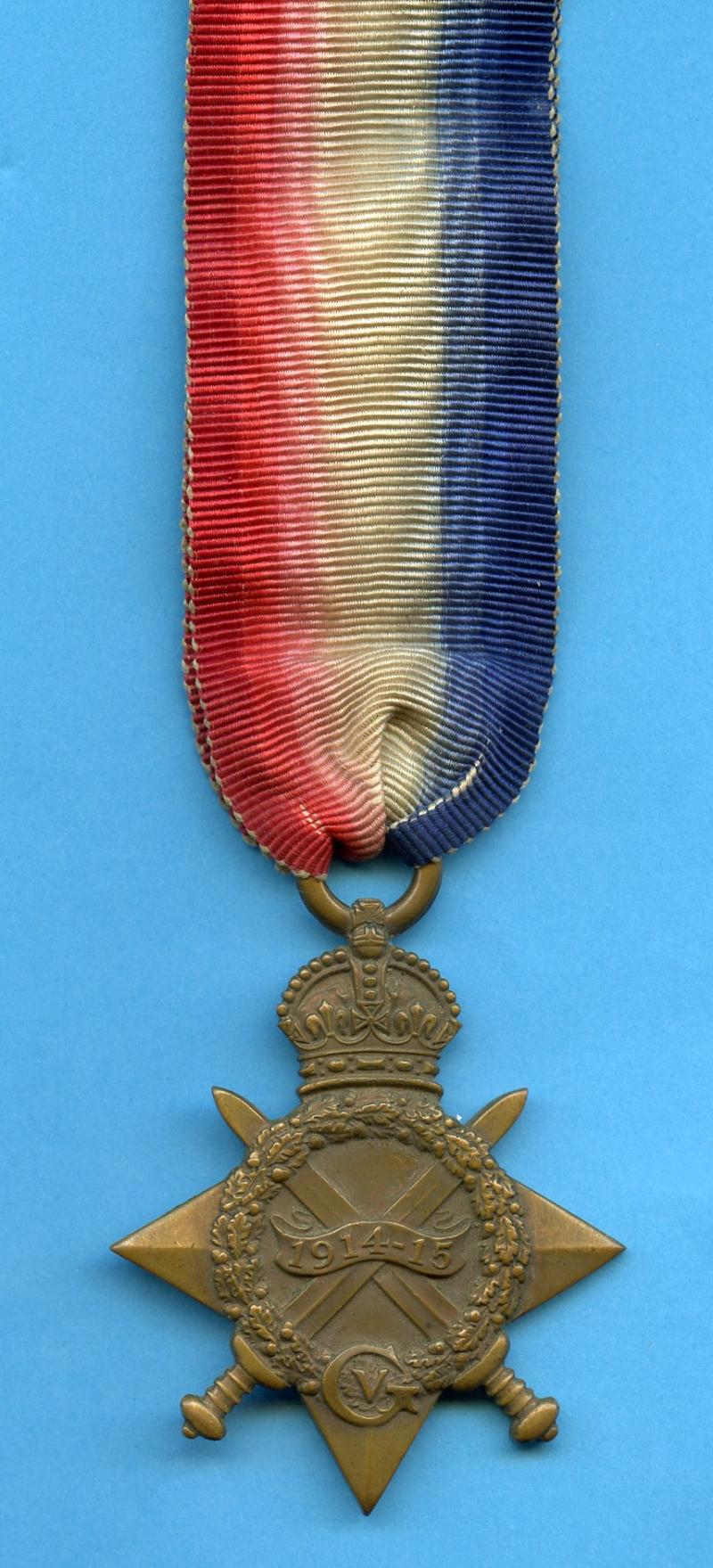 WW1 1914-15 Star To Sjt Alexander Glennie Royal Garrison Artillery,