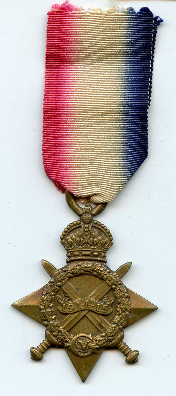 1914-15 Star To Pte Lodovick  Hill, Scottish Rifles Cameronians