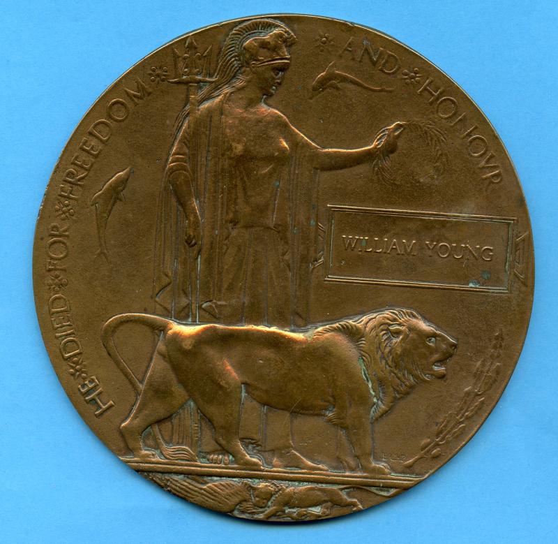 WW1 Memorial Plaque To William Young
