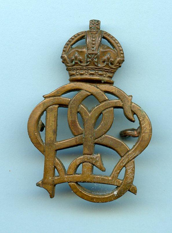 WW1 Home Front - Almeric Paget's Massage Service Corps (PMS) Cap Badge