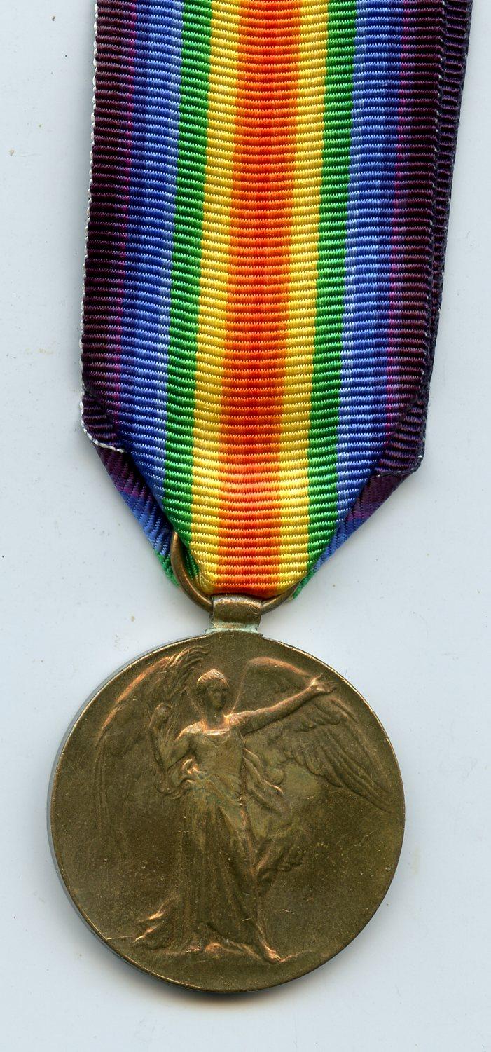 Victory Medal 1914-19 To W Flynn, Fireman Merchant Fleet Auxillary