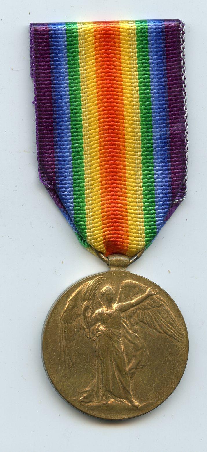 Victory Medal 1914-1919 To Pte James Hamilton, 15th Battalion Royal Scots