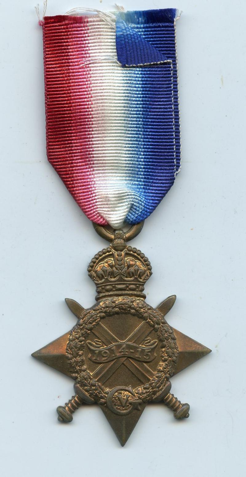 WW1 1914-15 Star To Pte John R MacMillen, Royal Scots