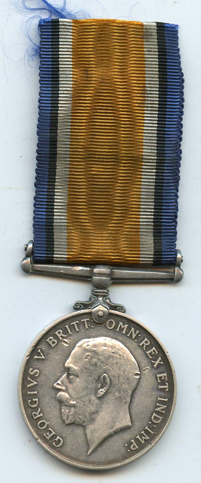 British War Medal 1914-18 To Pte Andrew Thomas Kinghorn, Royal Scots