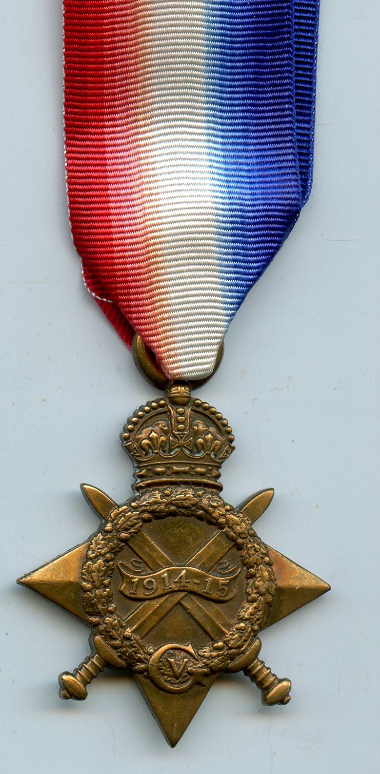 WW1 1914-15 Star Medal No Naming Erased