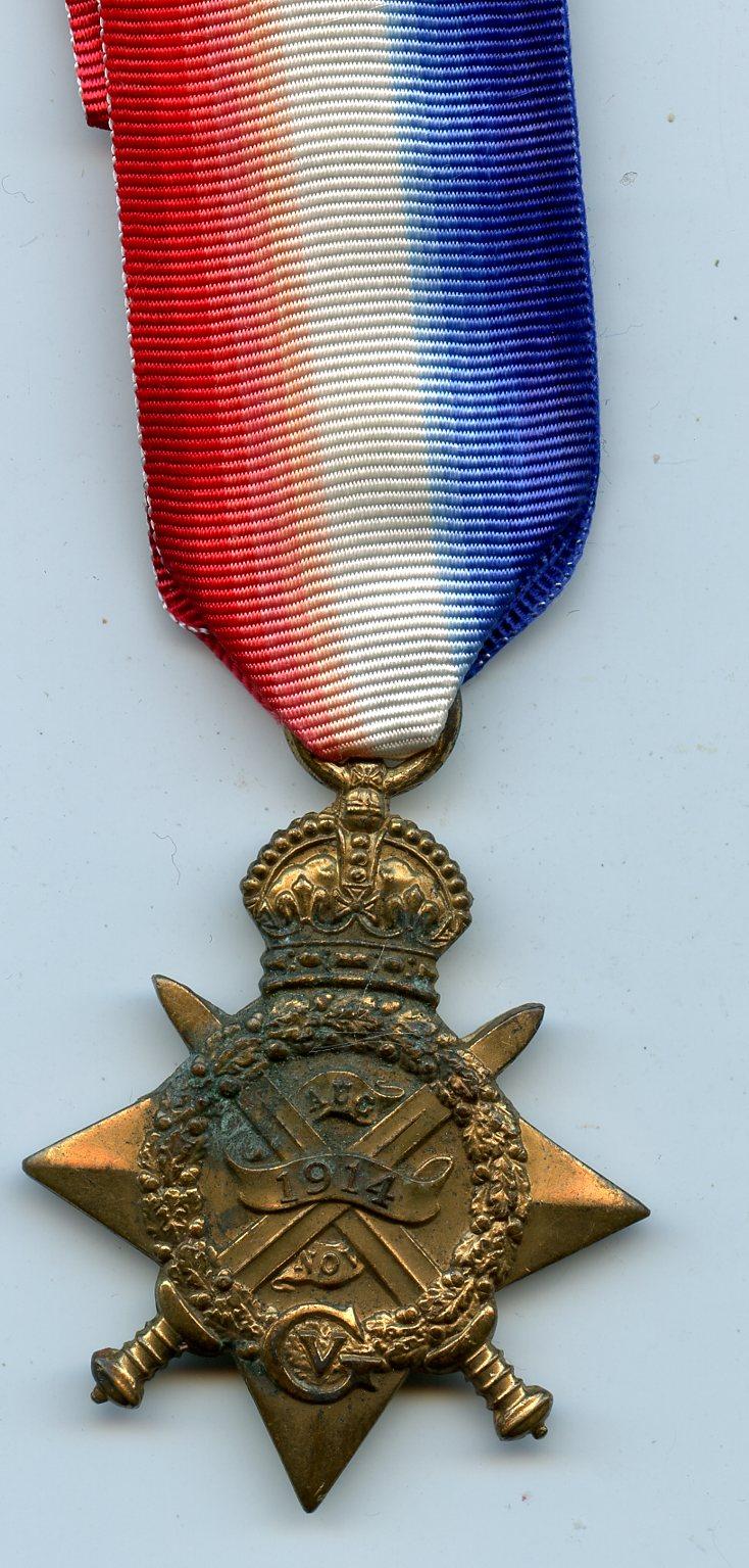 WW1 1914 Mons  Star Medal  No Naming Erased