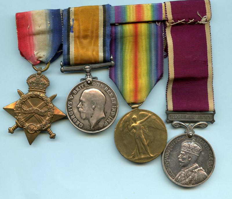 1914-15 Trio & Army LS&GC Medal To Gunner Bertram Pittaway, Royal Field Artillery