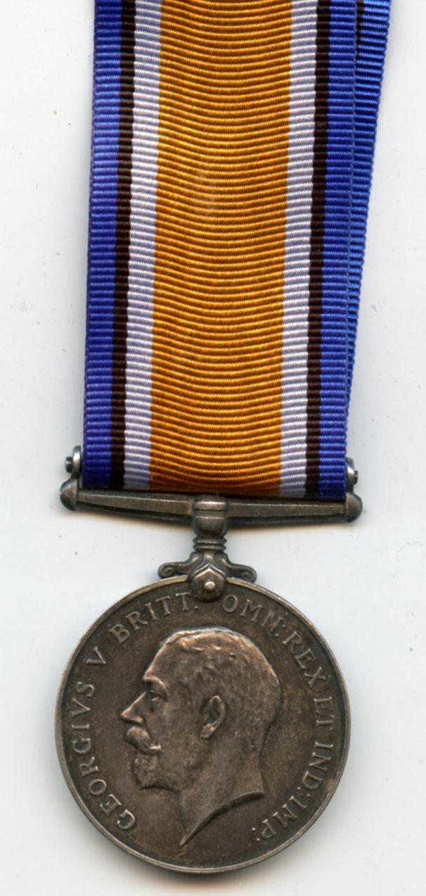 WW1 British War Medal 1914-18 To Warrant Officer Ernest C.A. Clark,  Class 2 Inland Water Transport Battalion Royal Engineers