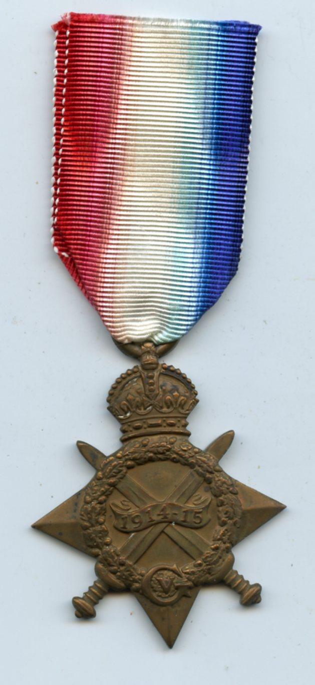 WW1 1914-15 Star To Sjt Edward Barrett,  Wilson 10th Bn Scottish Rifles ( Later Captain Machine Gun Corps)