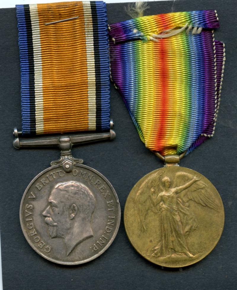 WW1 British War & Victory Medals Pair To Pte John Hill, Argyll and Sutherland Highlanders 1/5th Bn