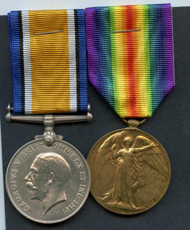 WW1 British War & Victory Medals Pair To Pte Archibald McGougan, Argyll and Sutherland Highlanders