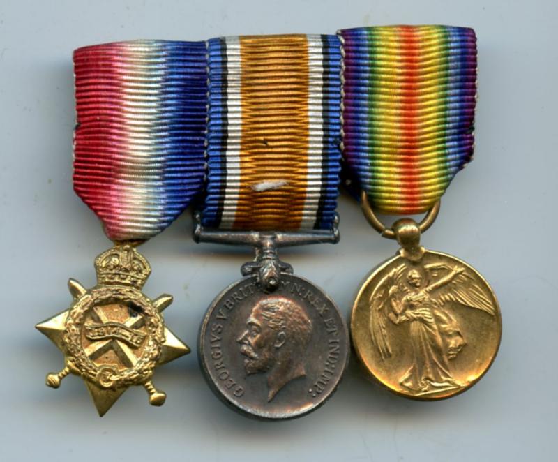 WW1  Minature 1914-15 Trio World War One Medals