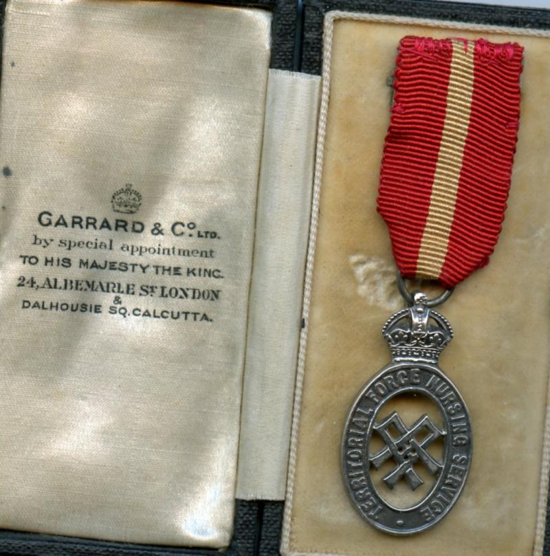 Territorial Force Nursing Service TFN  tippet badge medal