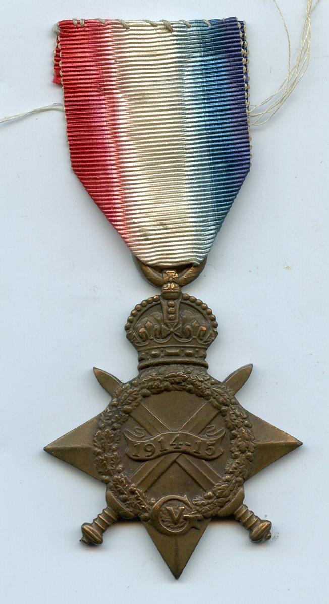 WW1 1914-15 Star  Medal To L/Cpl  Allan Stewart, 7th Battalion Scottish Rifles Cameronians
