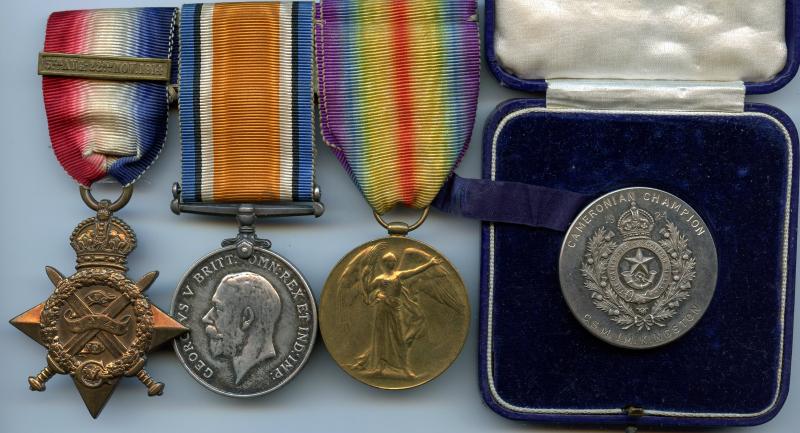 1914 Mons Trio & Bar World War One Medals To Cpl Henry Kingston, 2nd Battalion Cameronians (Scottish Rifles)