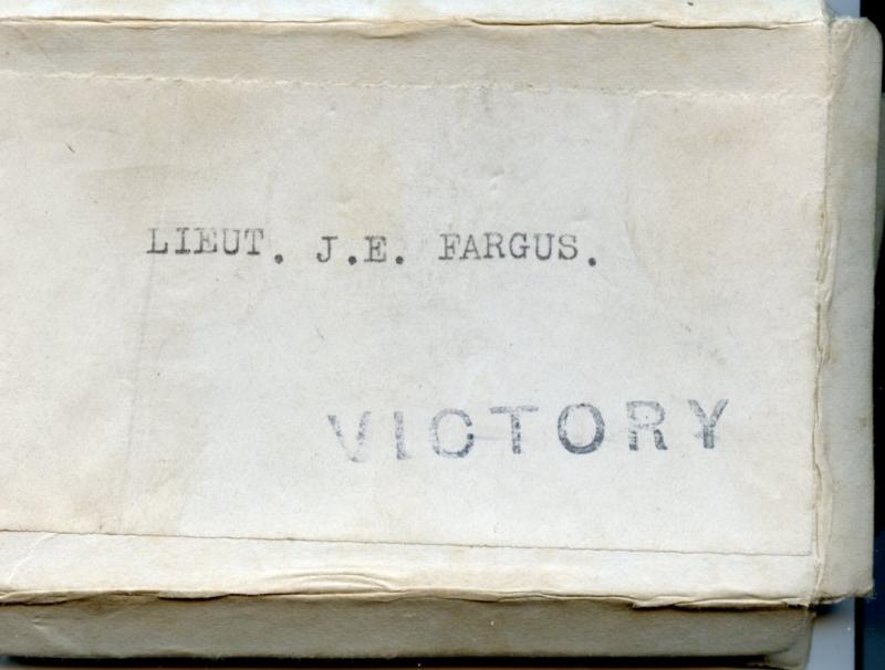 WW1 British War & Victory Medals Pair to Lieut J E Fargus,  Royal Artillery ( From Hull)