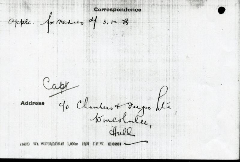 WW1 British War & Victory Medals Pair to Lieut J E Fargus,  Royal Artillery ( From Hull)