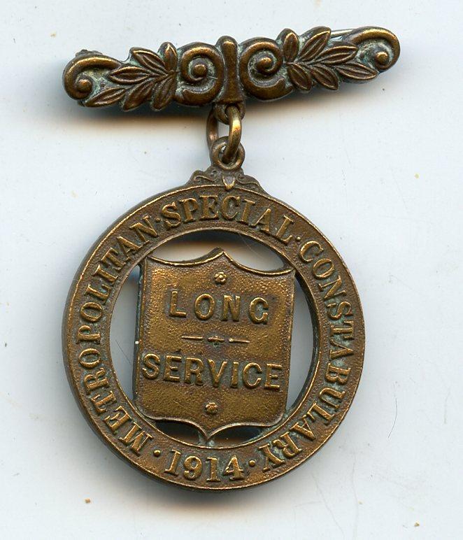World War One Metropolitan Special Constabulary 1914 Long Service Medal