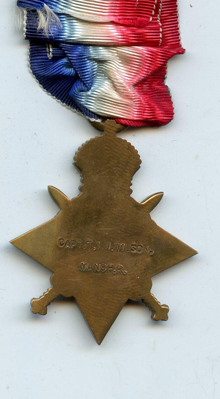 1914-15 Star To Captain Thomas Irving Ward Wilson Military Cross 21st Bn., Manchester Regiment