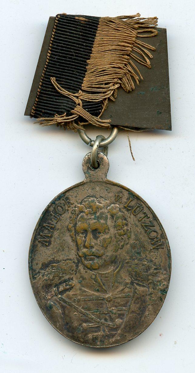 Prussian 1813-1913 Ludwig Adolf Wilhelm von Lützow Medal 1813-1913