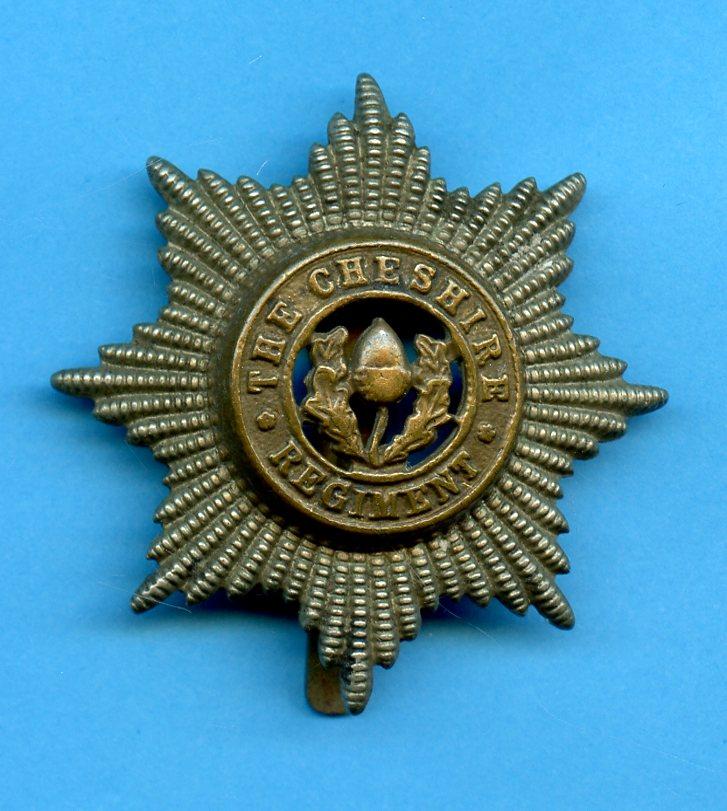 The Cheshire Regiment  WW1 Cap Badge