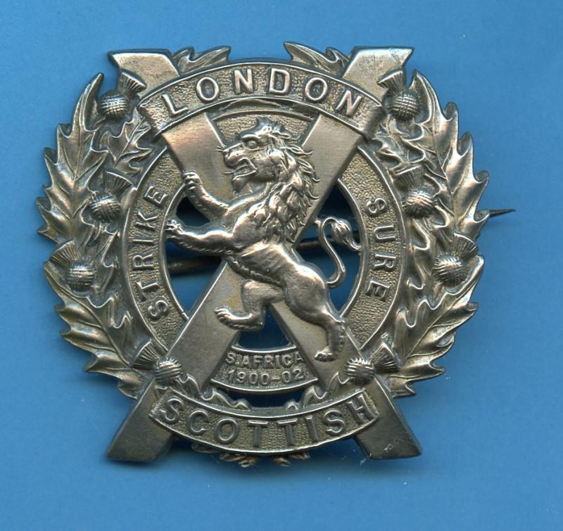 14th (County of London Battalion) London Scottish WW1  Cap badge