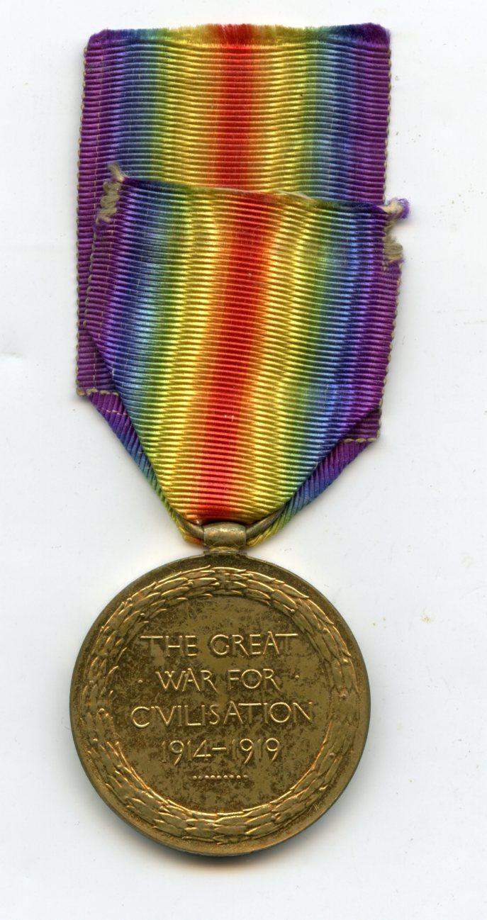 WW1 Victory Medal 1914-1919 To Pte Charles Bradley, 4th 15th Bn., Black Watch (Royal Highlanders)