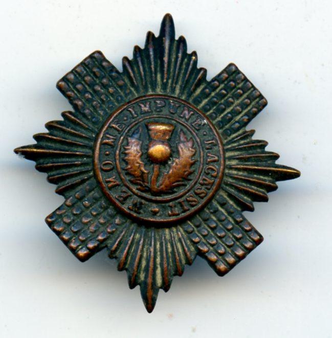 WW1 Scots Guards Brass Other Ranks Cap badge