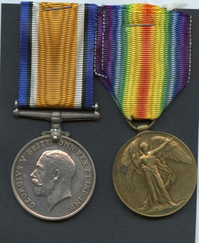 WW1 British War & Victory Medals Pair To Pte William Henry Holloway, 1st Bn., Seaforth Highlanders