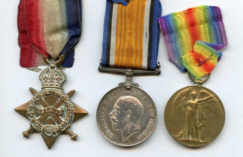 1914-15 Trio World War One Medals To Pte Douglas C Kelly, 8th (City of London) Battalion (Post Office Rifles)