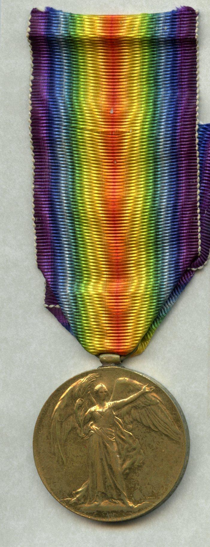 WW1 Victory Medal 1914-1919 To Pte William James Judd,Oxford and Bucks Light Infantry