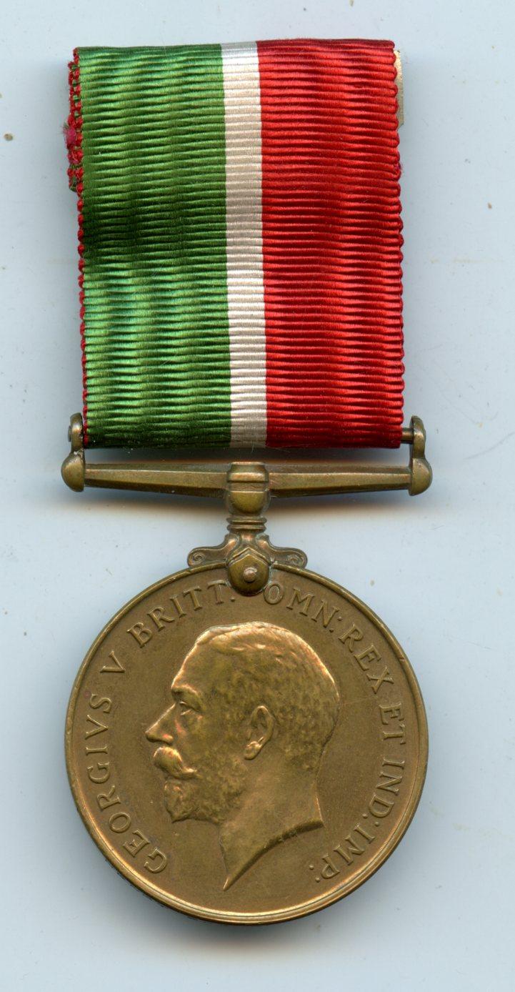 WW1 Mercantile Marine War Medal 1914-18 To Henry Swanbury