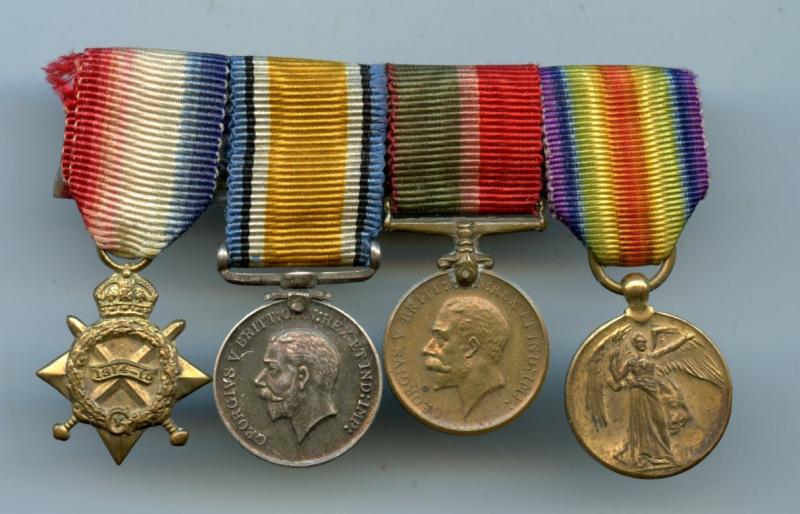 WW1 Trio & Merchantile Marine Medal Miniature Group