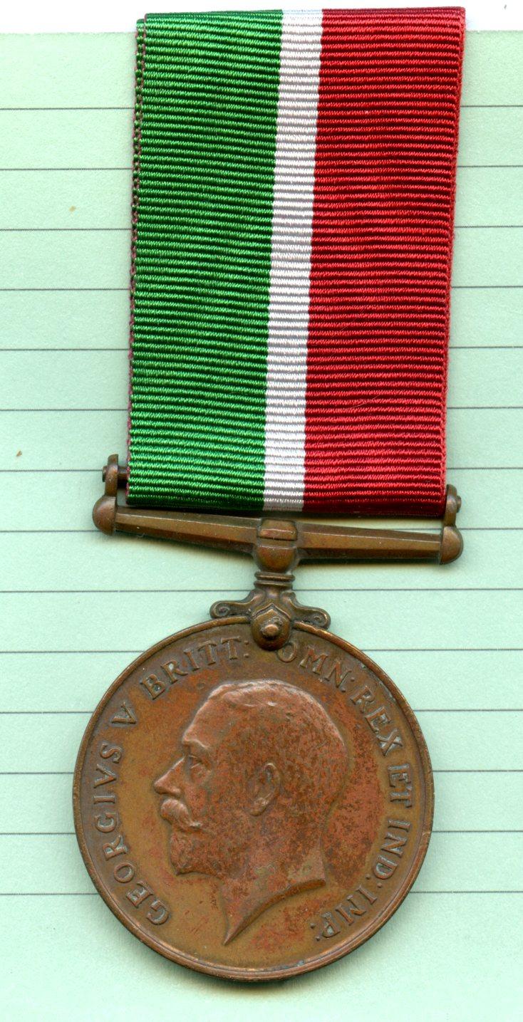 WW1 Mercantile Marine War Medal 1914-18 To Robert Platt