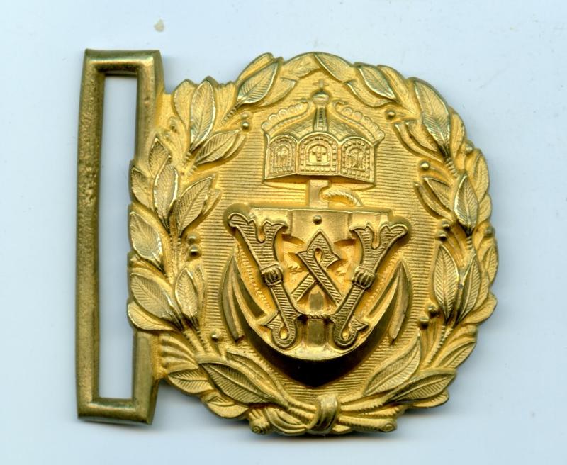 Imperial German Navy (Kaiserliche Marine)  Officer's  Gilt Belt Buckle
