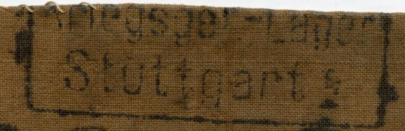 Very Rare WW1 Rare Prisoner of War Cloth Badge from Kriegsgef- Lager Stuttgart 2