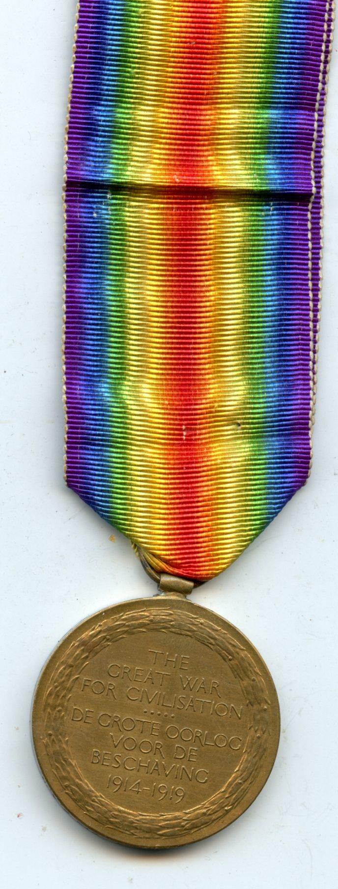 WW1 South African  Bi- Lingual Victory Medal  To Pte A. E. Keirnander,  9th South African Horse