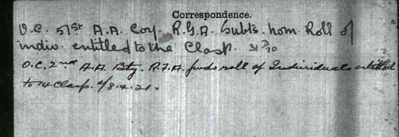 WW1 1914 Mons Star To Gunner William Scully, Royal Garrison Artillery